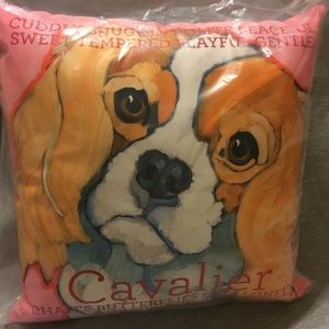 "Cavalier" Decorative Dog Indoor Throw Pillow